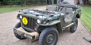 British Airborne Jeep Military Vehicle For Hire